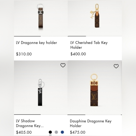 Authentic LOUIS VUITTON Gold Keychain With Monogram Canvas Strap - Picture 10 of 11